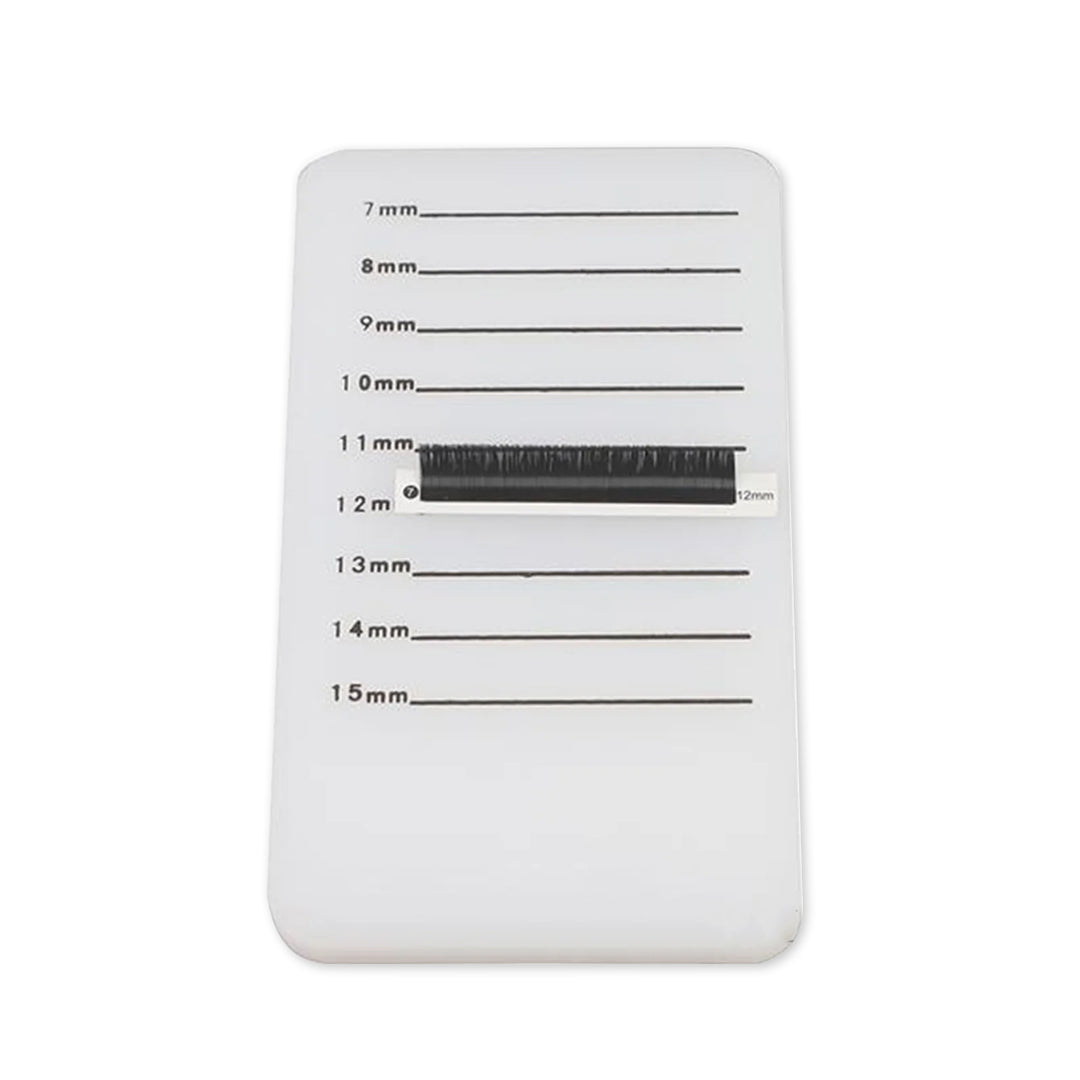 White Rectangle Eyelash Extensions Grafting Pallet
