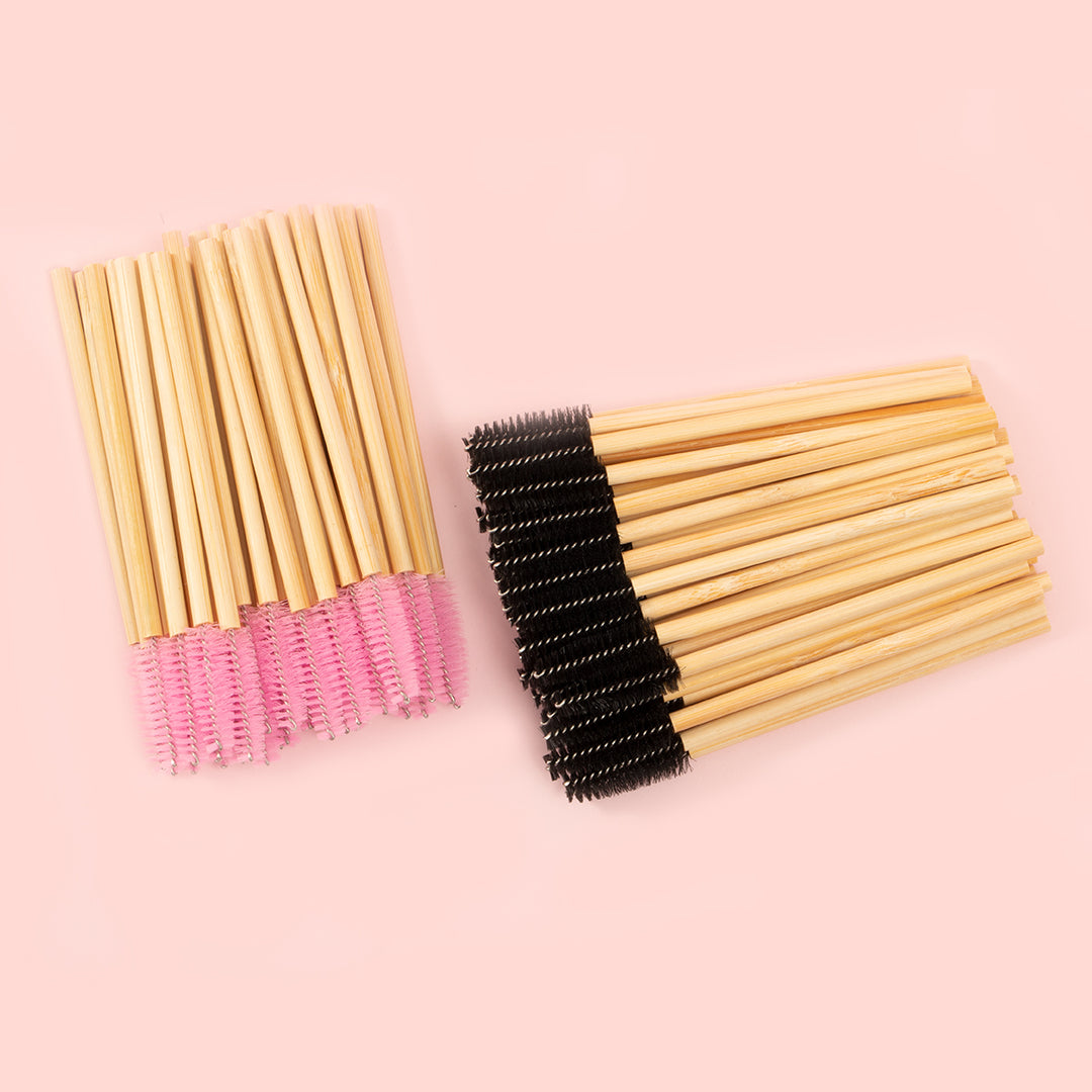 Bamboo Eyelash Brush(50 Pcs)