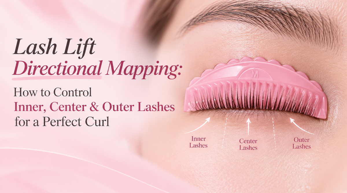 Lash Lift Directional Mapping: How to Control Inner, Center & Outer Lashes for a Perfect Curl