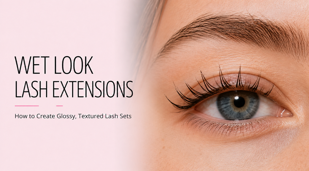 Wet Look Lash Extensions: How to Create Glossy, Textured Lash Sets