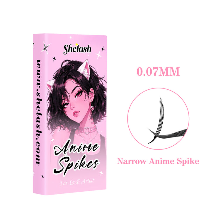 0.07MM Narrow Wispy Anime Spike Lashes