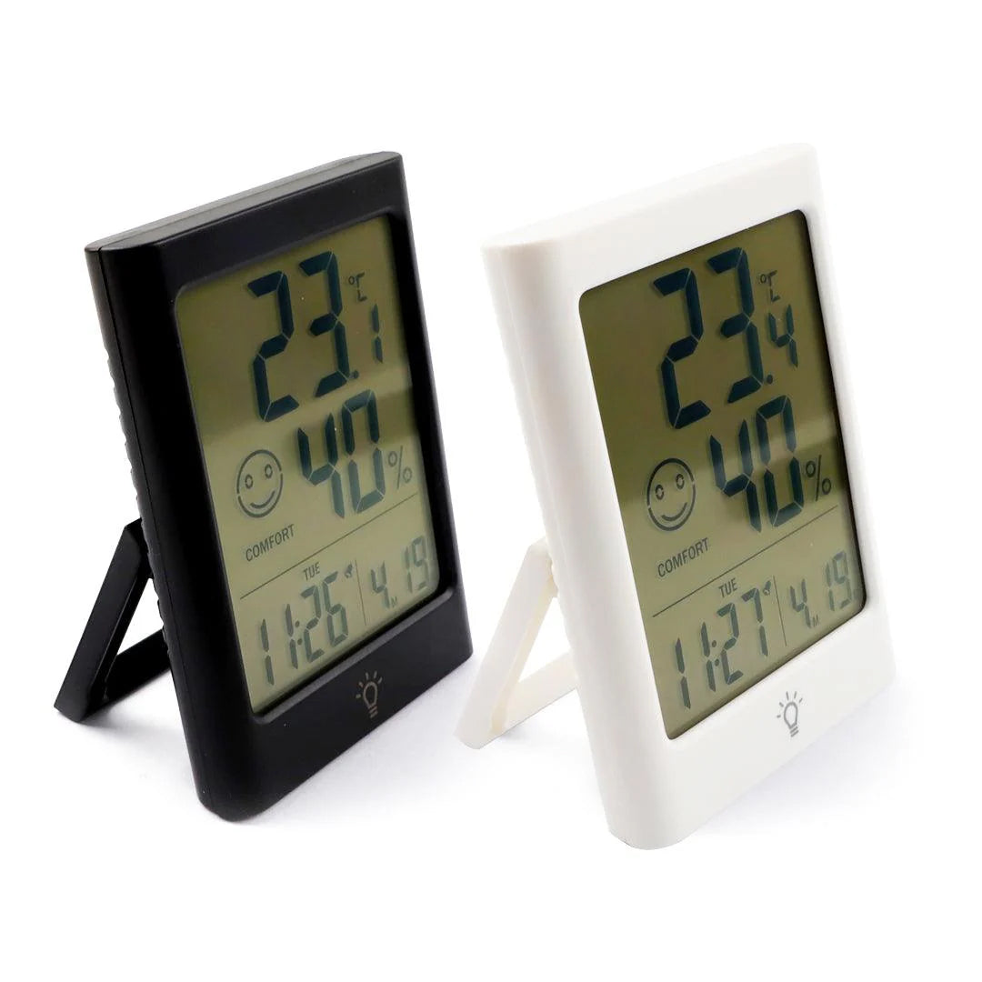 Digital Temperature And Humidity Clock Meter