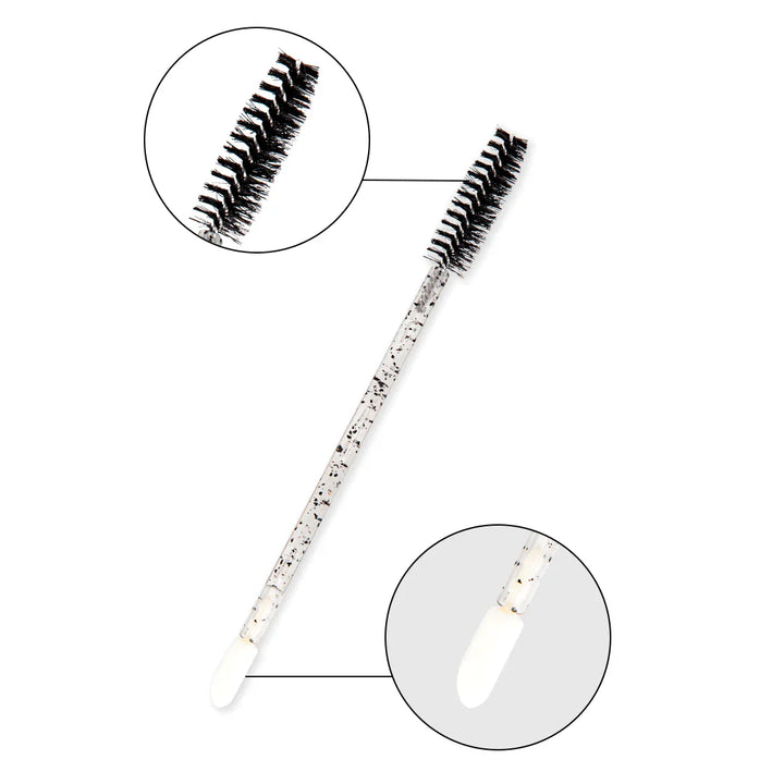 Lip Wand & Lashes Brush Duo For Eyelash Extensions