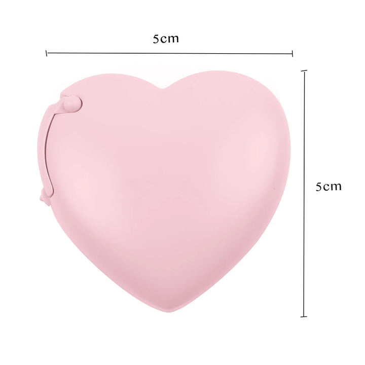 Heart Shaped Pink Plastic Tape Cutter