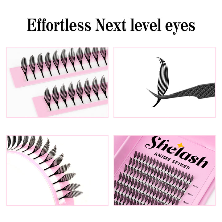 0.07MM Wispy Anime Spike Lashes