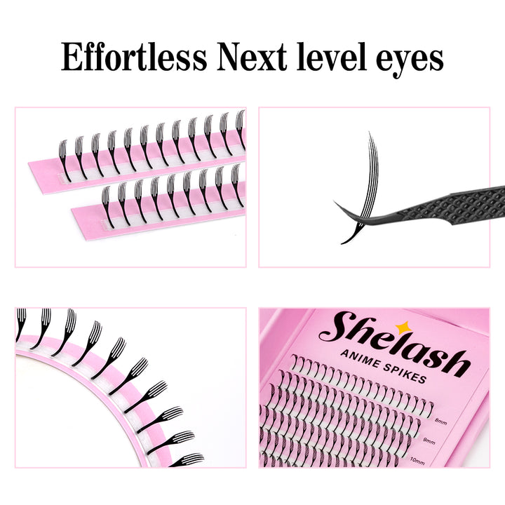 0.07MM Narrow Wispy Anime Spike Lashes