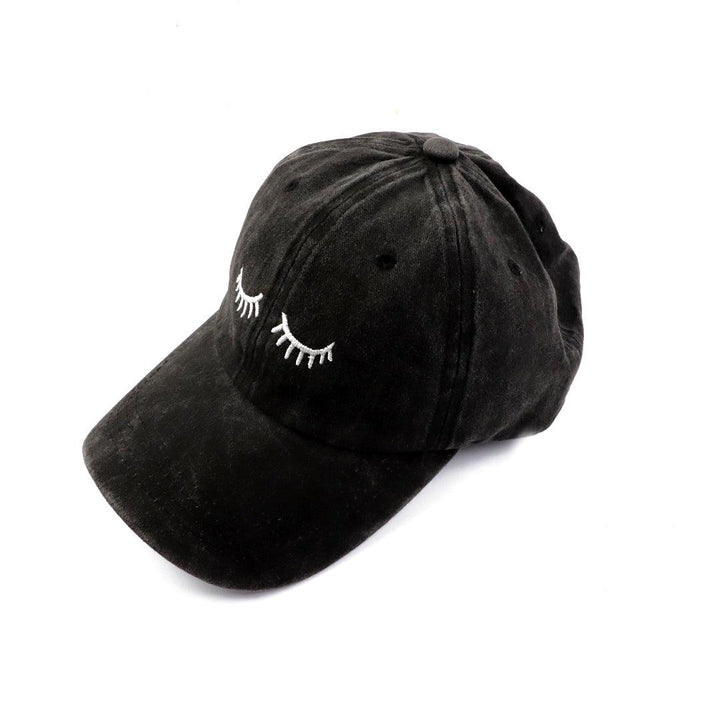 Fashion Embroidery Eyelash Baseball Cap Hats Unisex