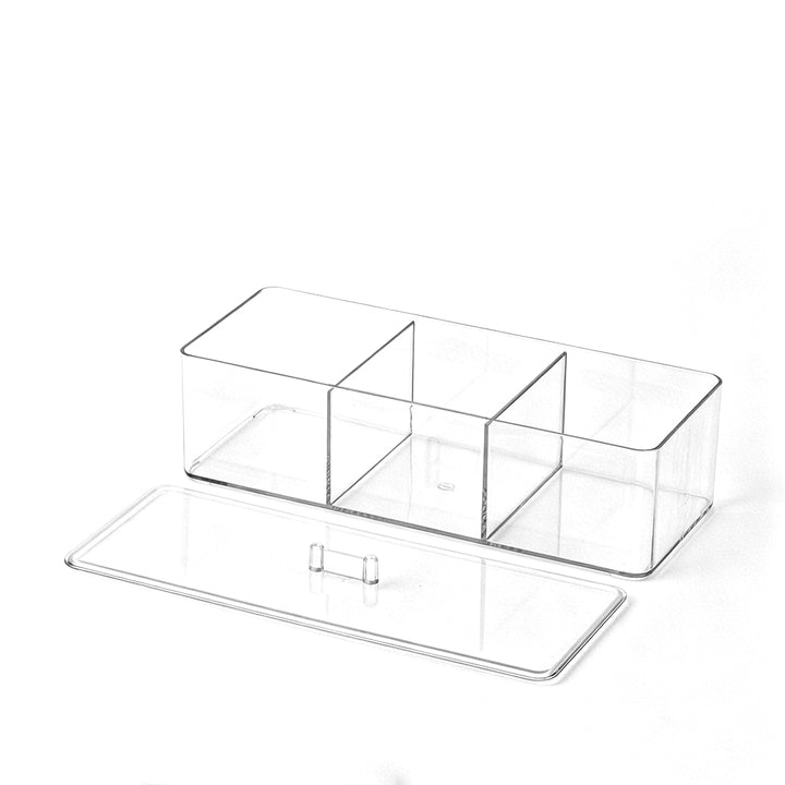 Crystal-clear visibility, snap-on dust-proof cover, keeps glue rings and small tools organized.