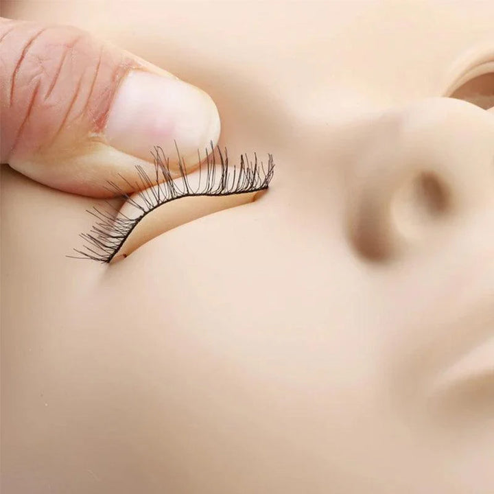 Eyelash Extensions Mannequin and Eyelids Training Combo Pack