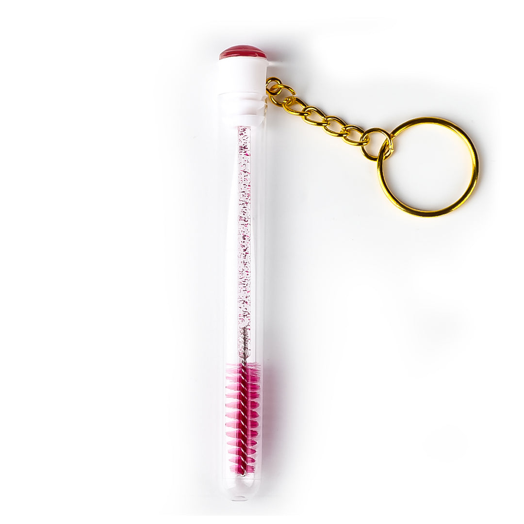 Smiley Bottle Glitter Mascara Brushes With Ring