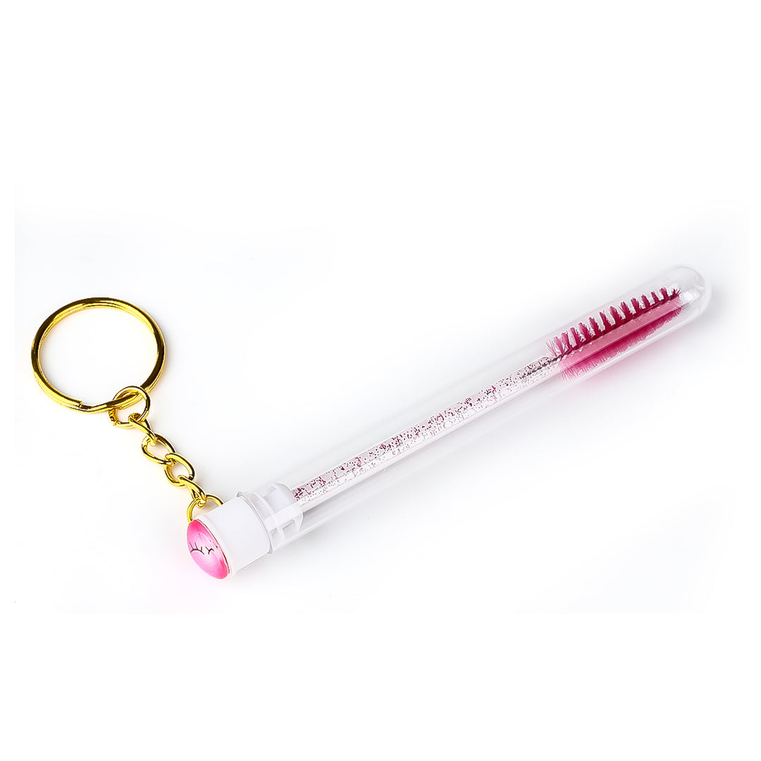 Smiley Bottle Glitter Mascara Brushes With Ring