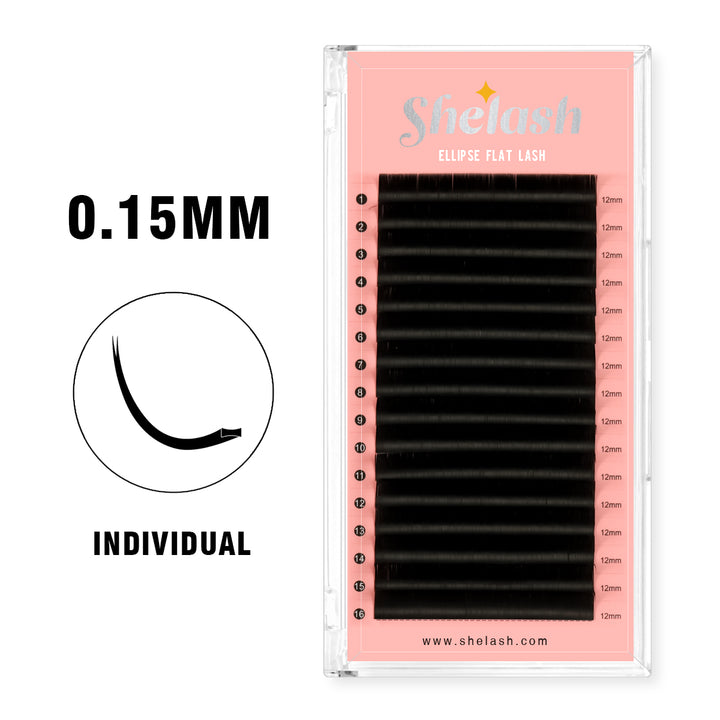 0.15 Ellipse Flat Classic Lashes