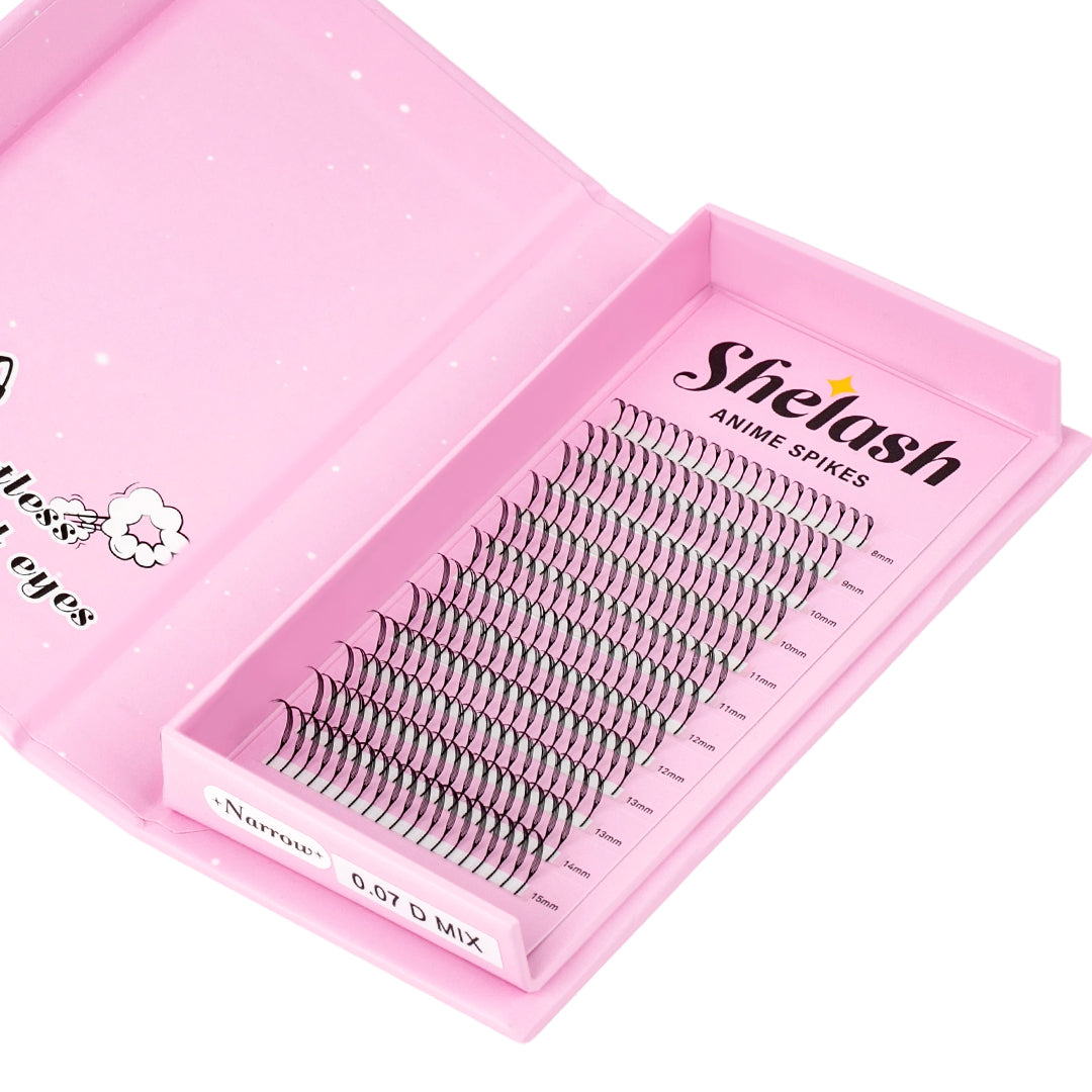 0.07MM Narrow Wispy Anime Spike Lashes