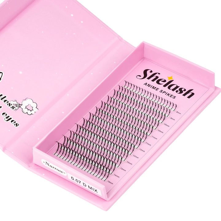0.07MM Narrow Wispy Anime Spike Lashes
