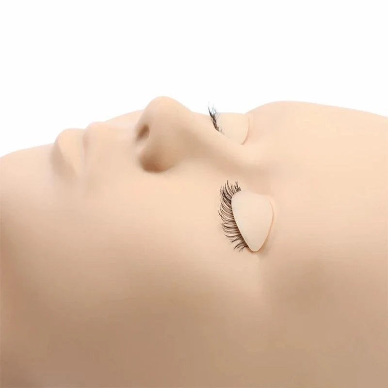 Eyelash Extensions Mannequin and Eyelids Training Combo Pack