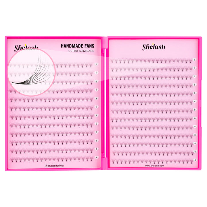 Wholesale 8D  Promade Volume Fans 0.05&0.07mm - 500 Fans