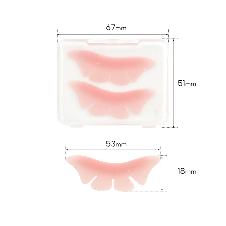 Bottom lash lift silicone pads for lash extension and lash lift treatments, designed for lower lash isolation and professional salon use.