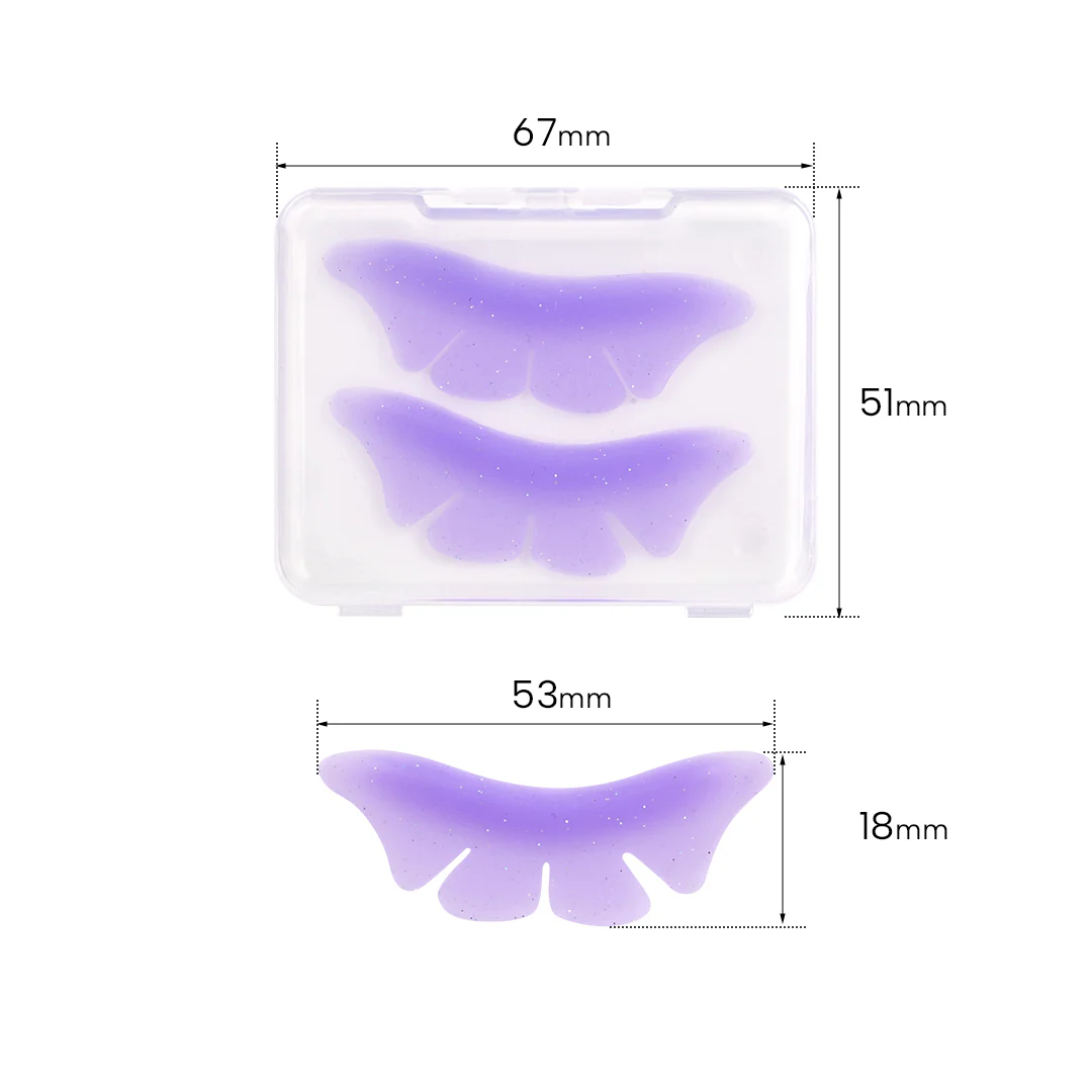 Bottom lash lift silicone pads for lash extension and lash lift treatments, designed for lower lash isolation and professional salon use.
