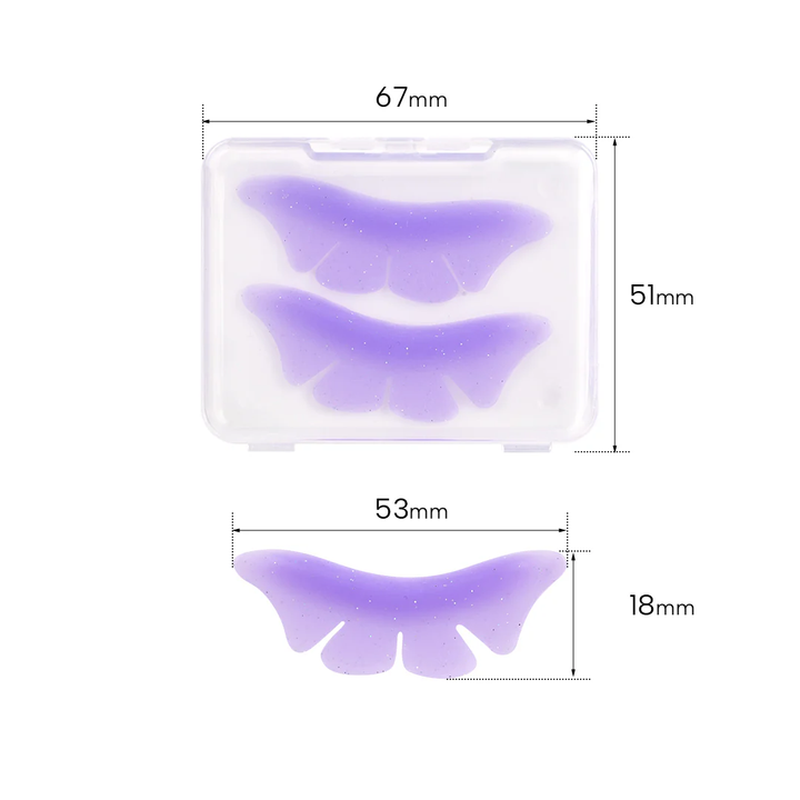 Bottom lash lift silicone pads for lash extension and lash lift treatments, designed for lower lash isolation and professional salon use.