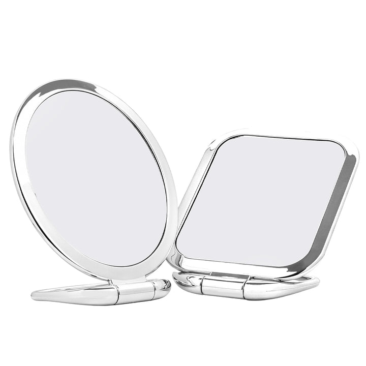HD makeup mirror, oval and square options. True-to-life reflection with zero distortion, stable weighted base. Perfect for lash detail checking.