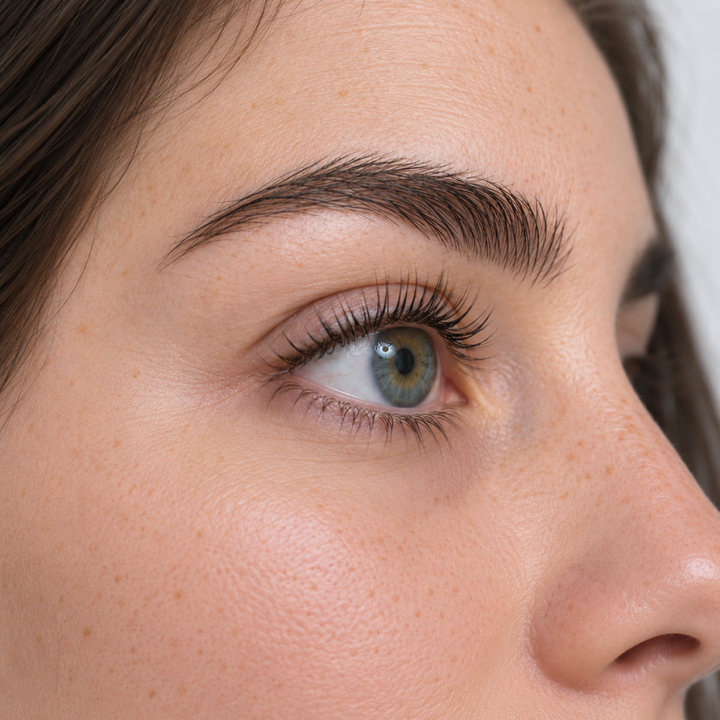Korean lash lift serum in a clear tube with a white cap and Nourish Gel label.
