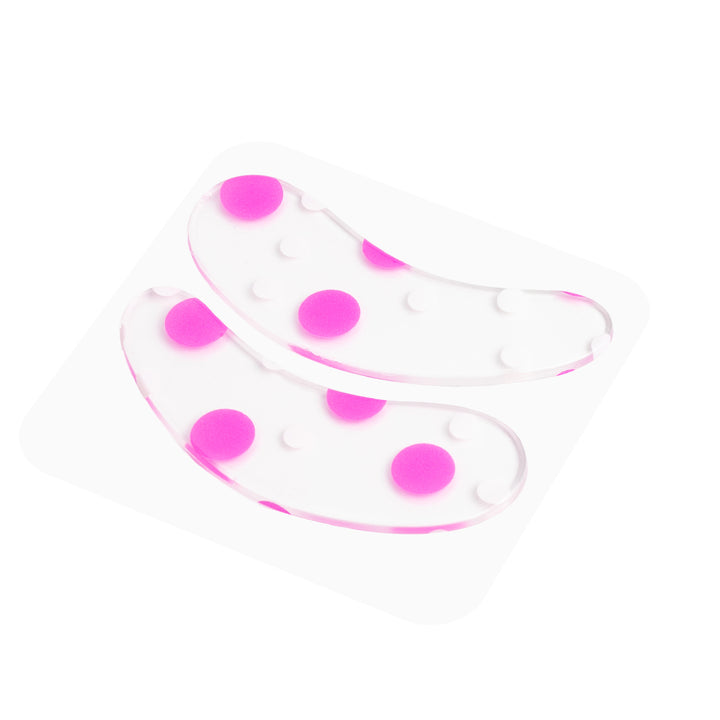 Reusable silicone eye pads. Soft medical-grade grip, easy to sanitize, protects under-eye area during lash treatments.