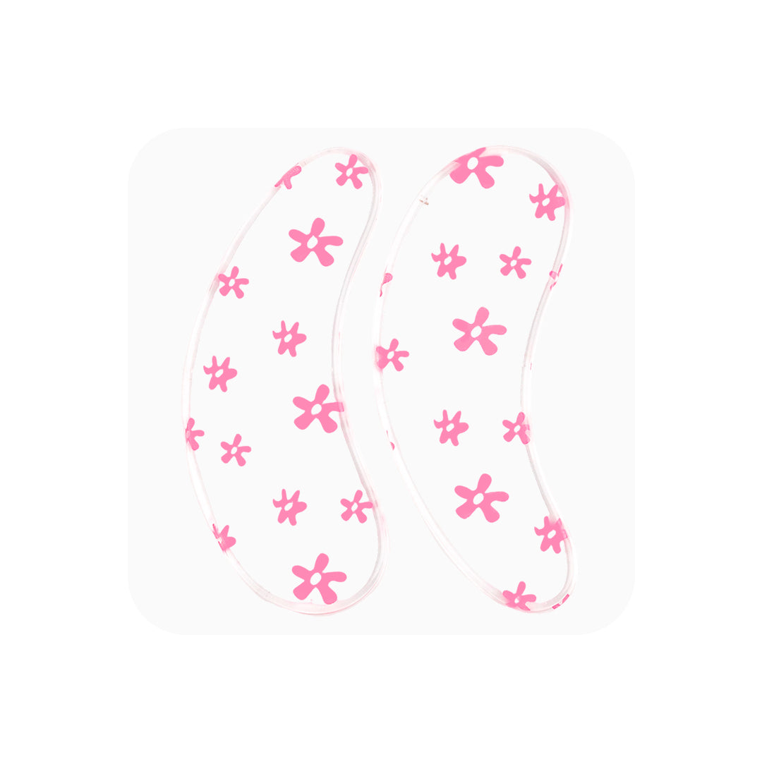 Reusable silicone eye pads. Soft medical-grade grip, easy to sanitize, protects under-eye area during lash treatments.