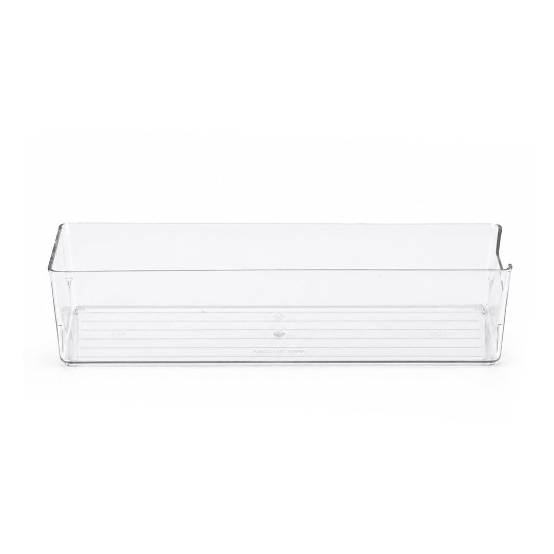 Clear lash storage box, open-access design, stackable, holds multiple lash trays, crystal-clear for instant style identification.