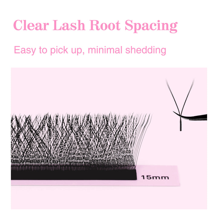 SHELASH YY  lashes, soft lightweight, slim base for easy fanning & quick volume lash applications