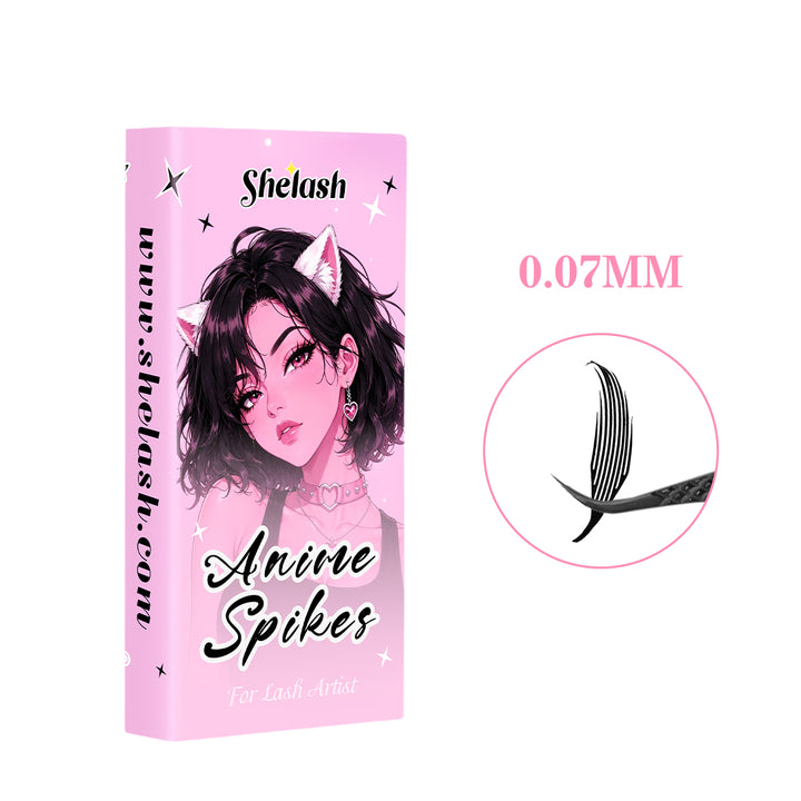 0.07MM Wispy Anime Spike Lashes