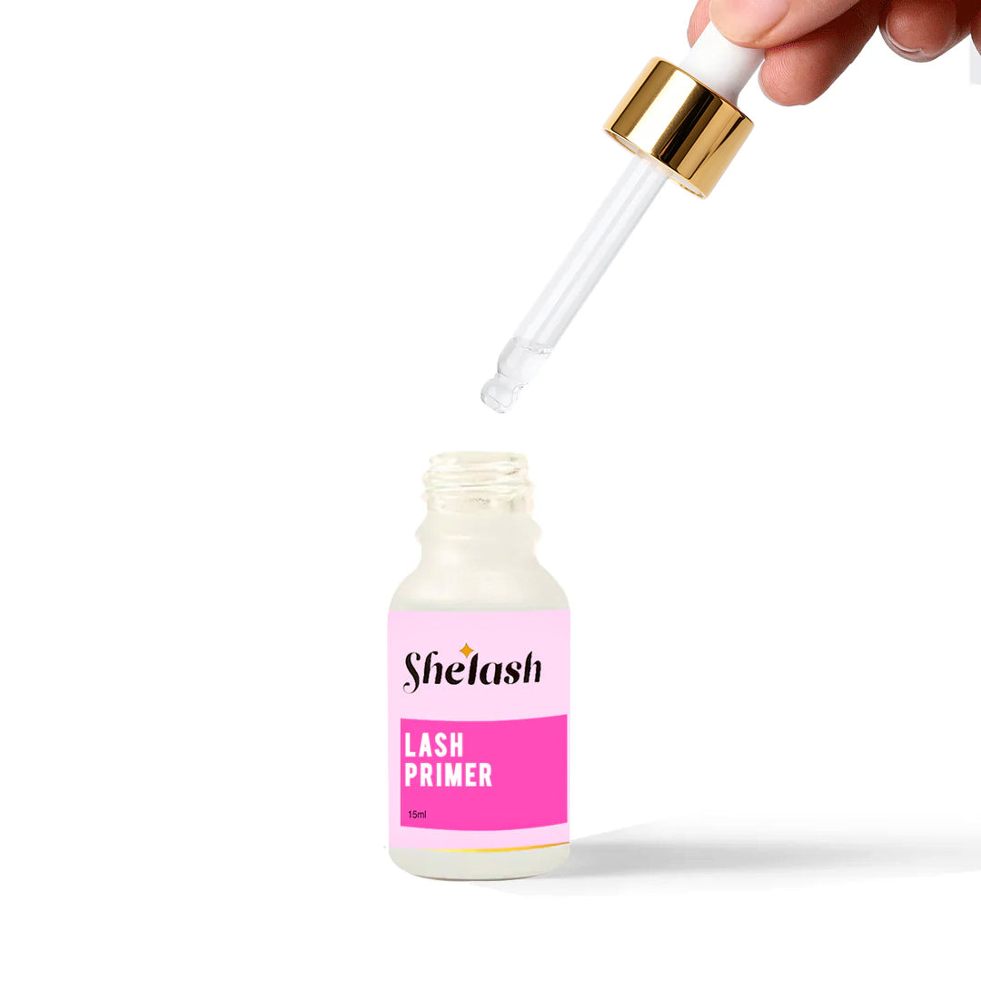 Professional lash primer, liquid non-drip formula, preps & disinfects lashes for extensions