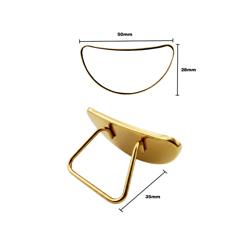 Stand-type lash mirror showing its practical design for checking eyelash extension placement, direction, and symmetry.