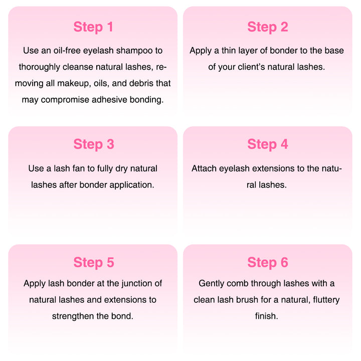 Shelash Super Bonder: 15ml pink lash extension accelerator & sealer boosts retention, waterproof, flexible, hypoallergenic for pro use.